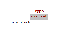 typo tip