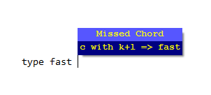 missed chord tip